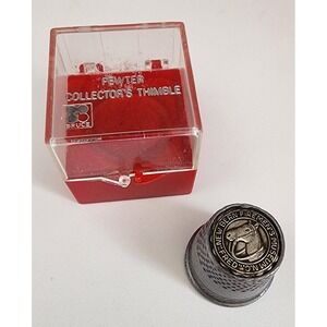 Bruce Thimble Pewter New Bern Firemens Museum NC Fred The Horse Discontinued